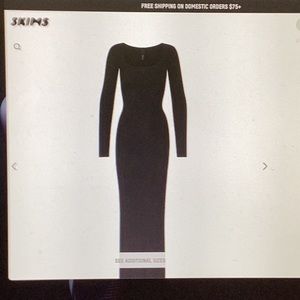 Black skims lounge maxi dress